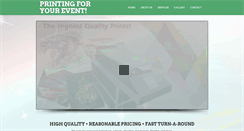 Desktop Screenshot of printingforyourevent.com