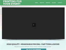 Tablet Screenshot of printingforyourevent.com